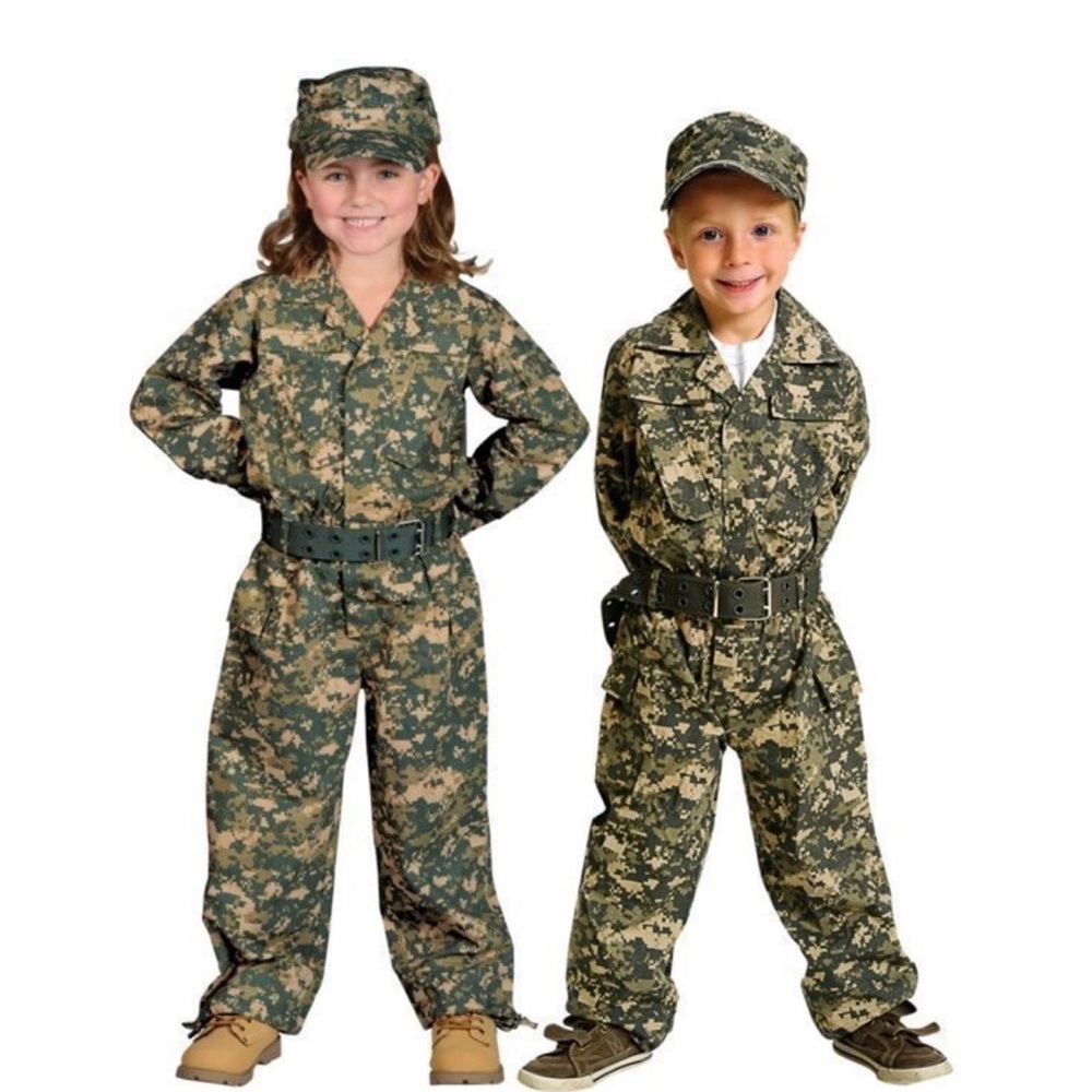 Camouflage Costume with Belt